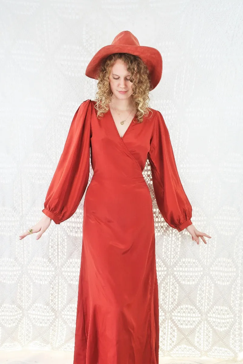 25% OFF Khroma Lola Wrap Dress in Chili Red