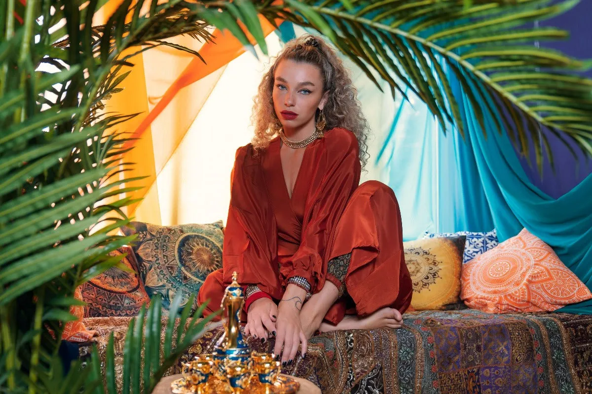 25% OFF Khroma Lola Wrap Dress in Chili Red