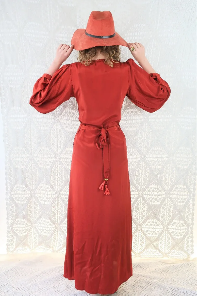 25% OFF Khroma Lola Wrap Dress in Chili Red