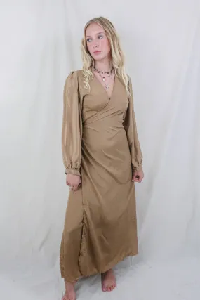 25% OFF Khroma Lola Wrap Dress in Golden Sands