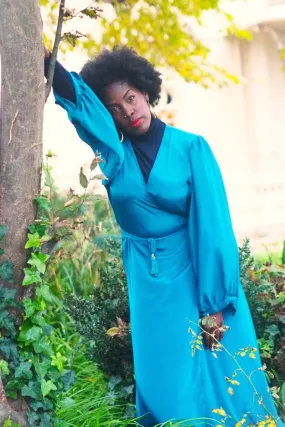25% OFF Khroma Lola Wrap Dress in Persian Teal