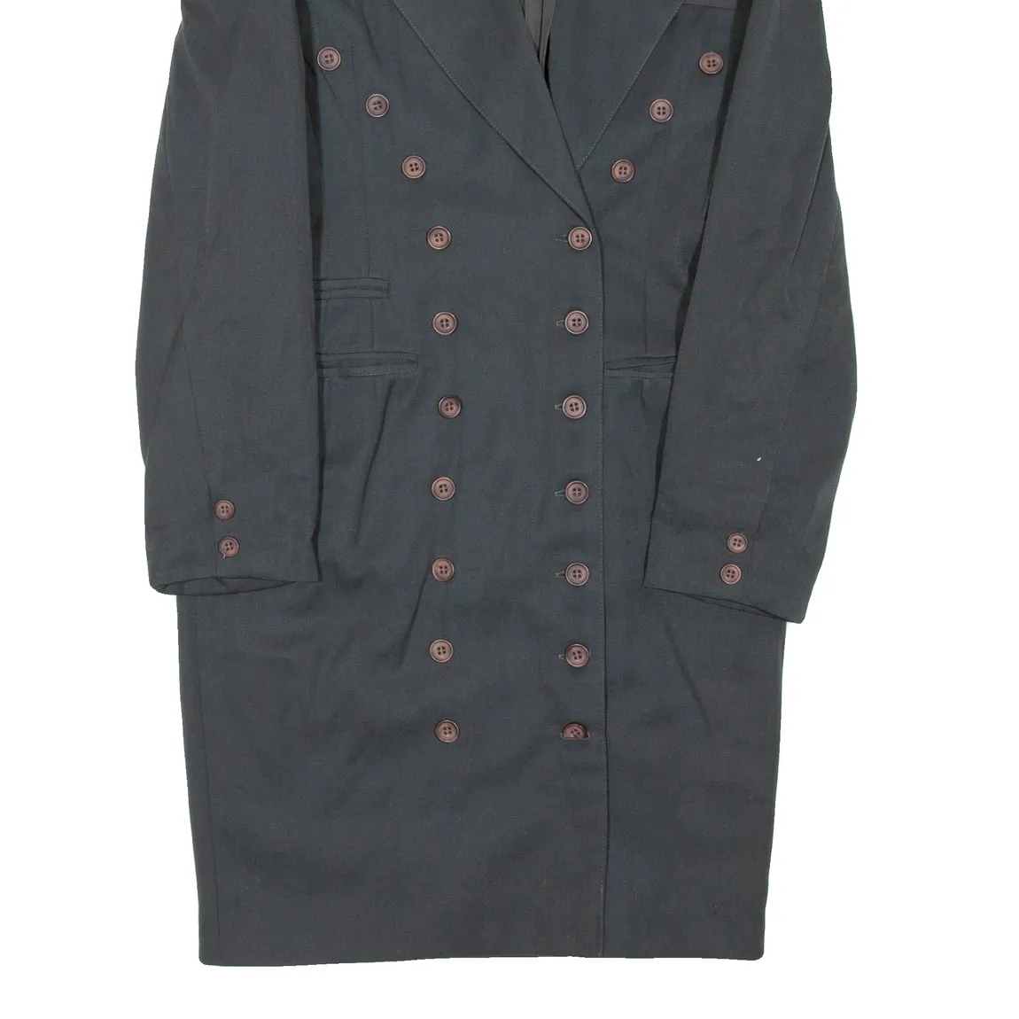 AUTRE CHOSE PARIS Womens Overcoat Coat Green S