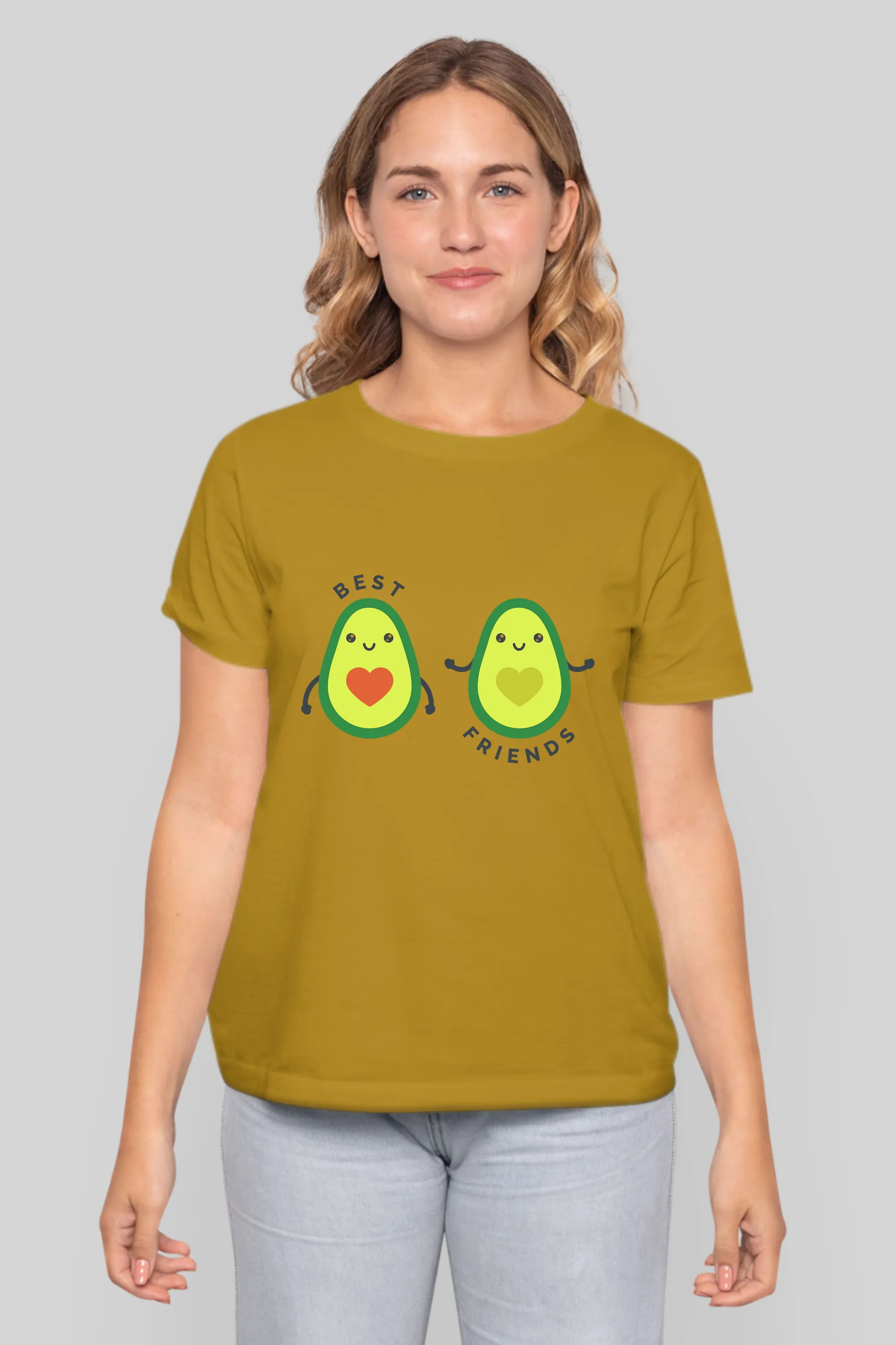 Avocado Friends Printed T-shirt for women