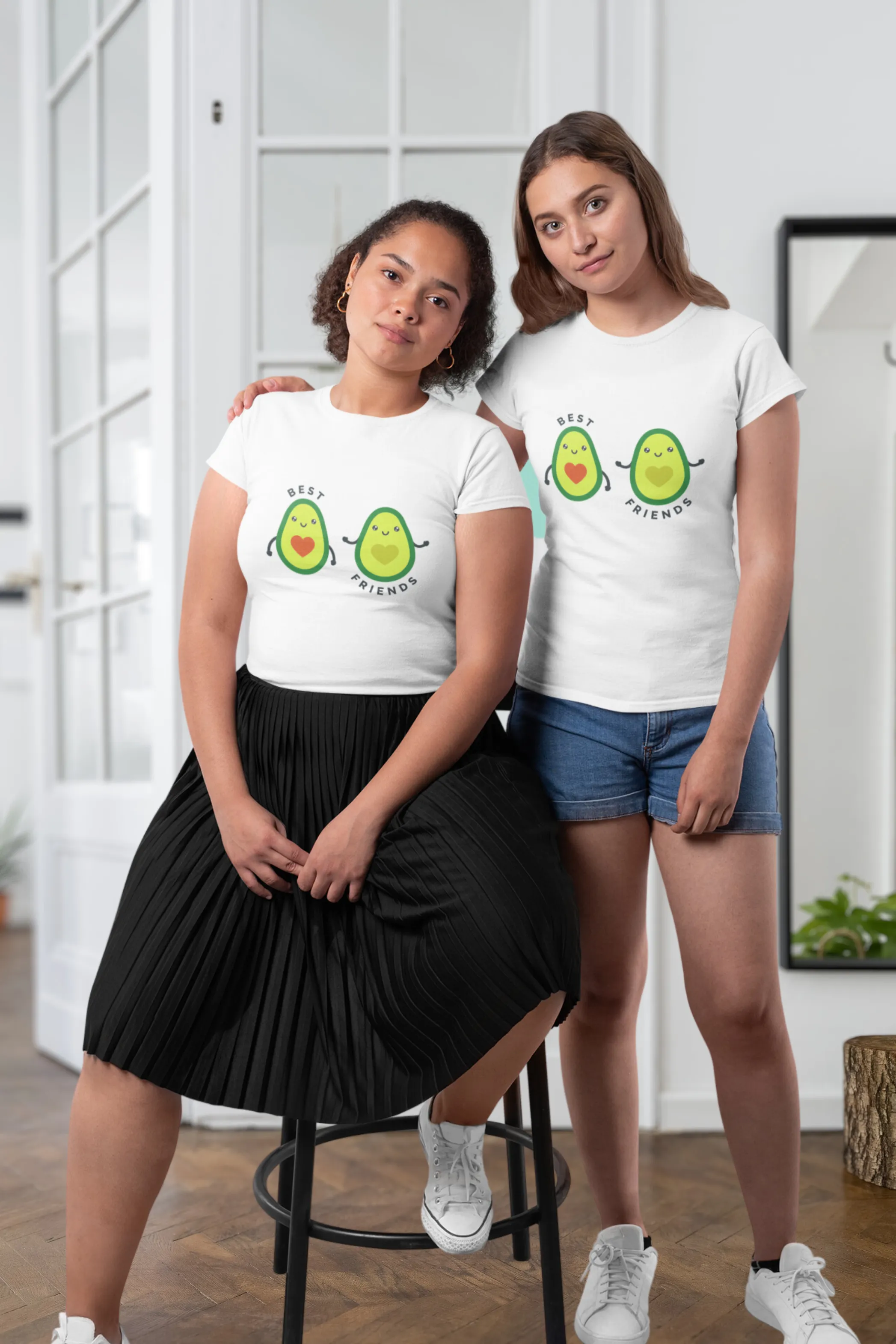 Avocado Friends Printed T-shirt for women