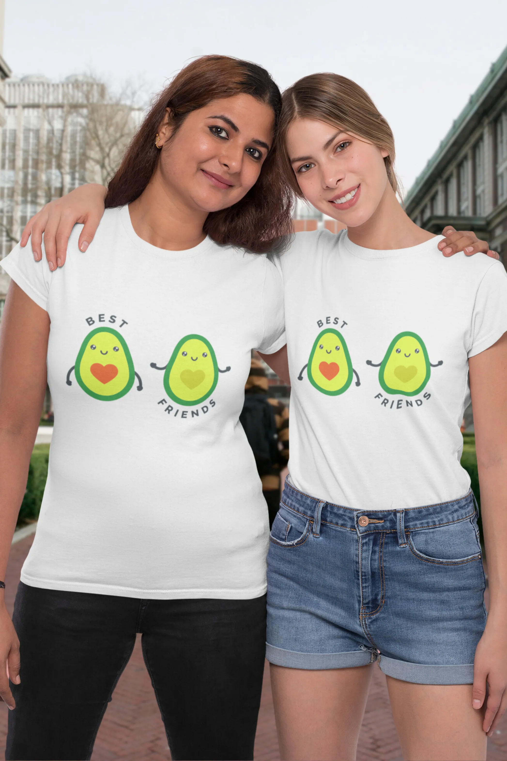 Avocado Friends Printed T-shirt for women
