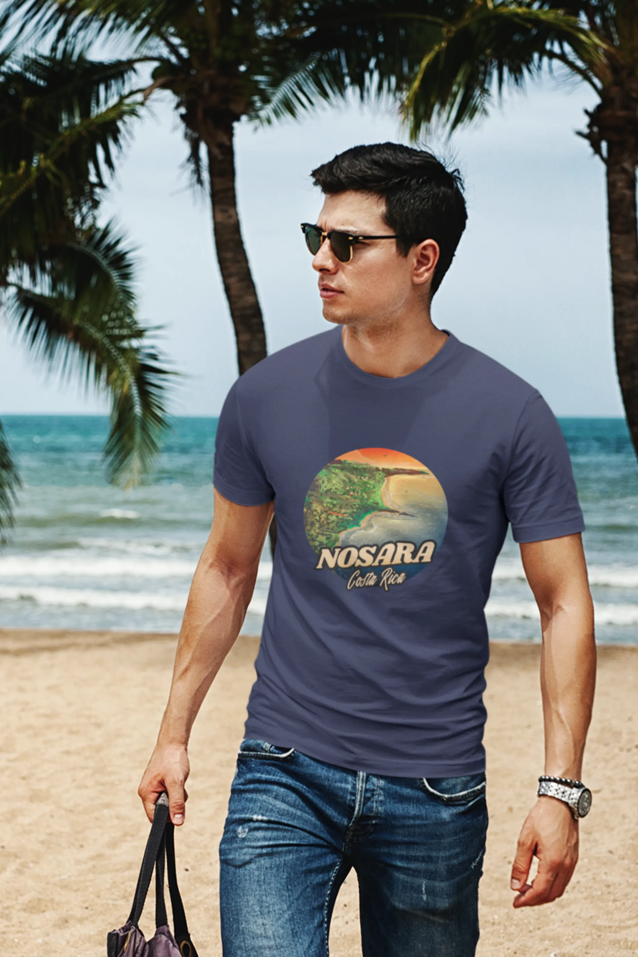 Beach Life Bliss Printed T-shirt for men
