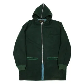CHAMPION Mens Overcoat Coat Green 90s Hooded XL