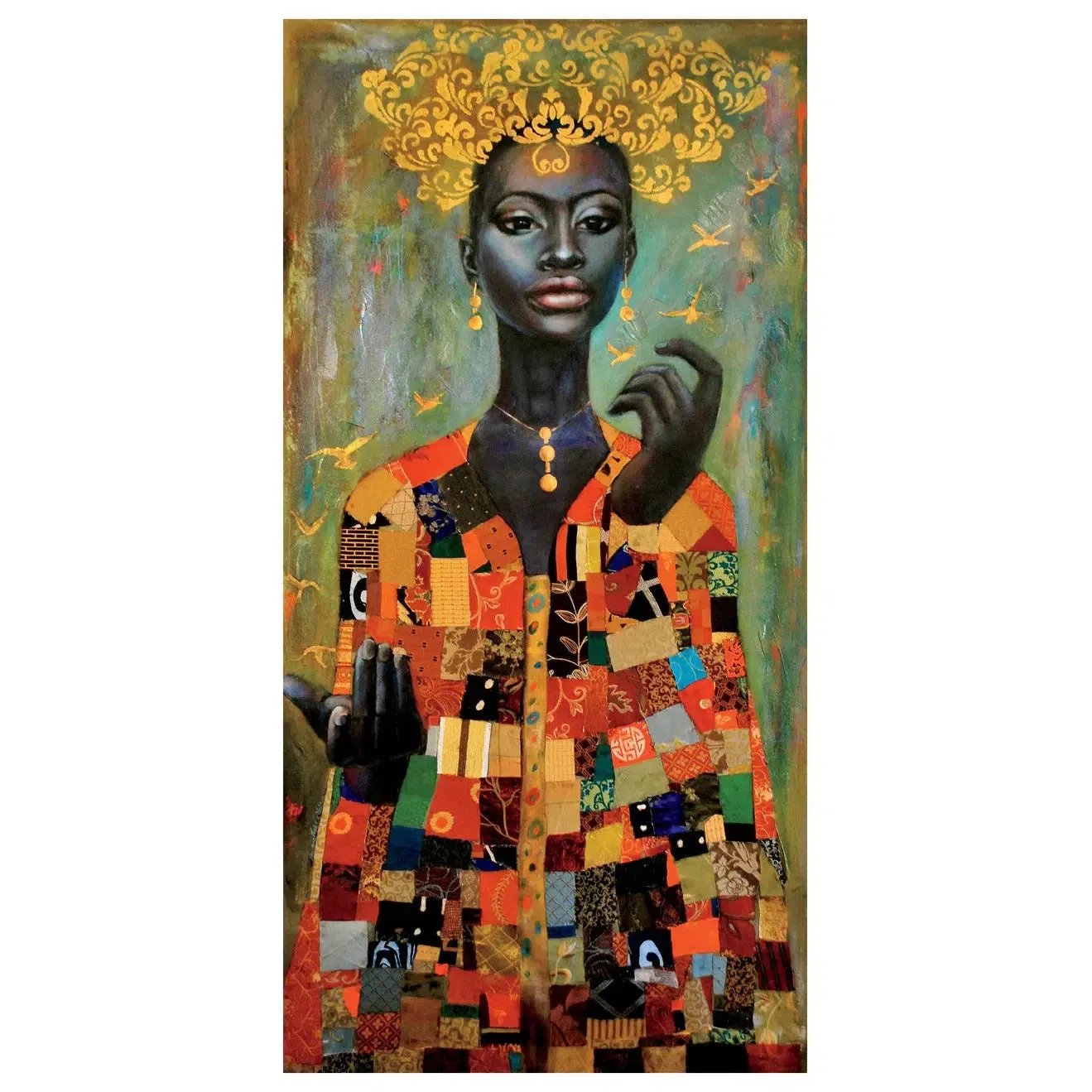 Pomegranate Birthday Card: Tamara Madden, Her Coat of Many Colors
