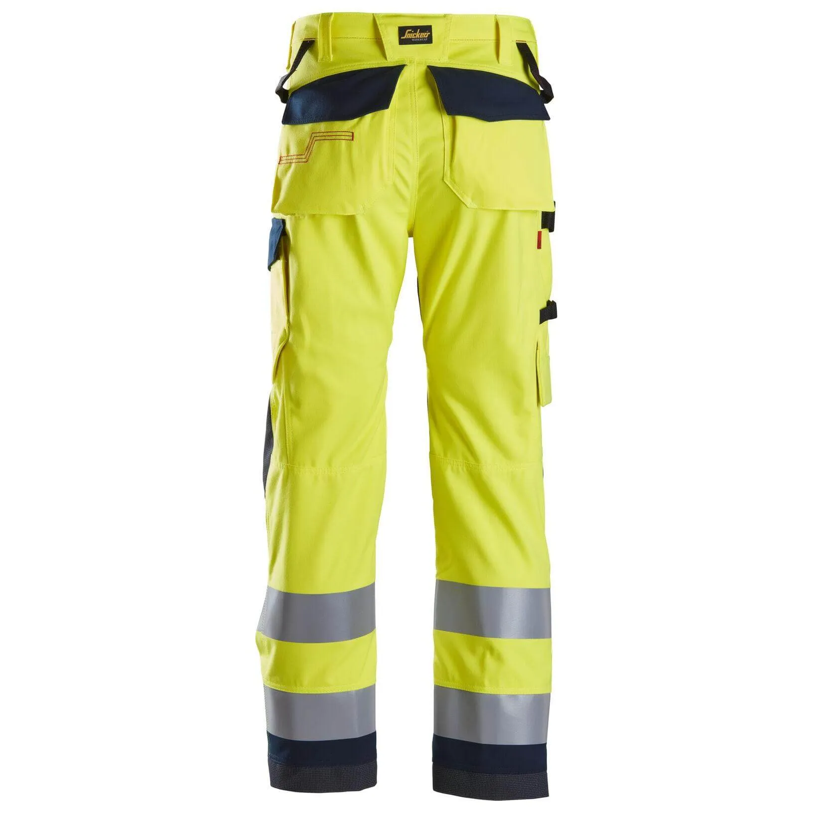 Snickers 6360 ProtecWork Hi Vis Work Trousers, Class 2